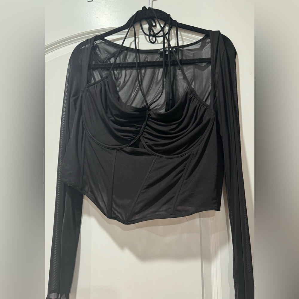 Melanie Mesh Corset Top